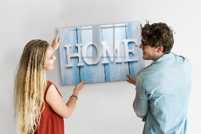 Dry erase board magnetic Wall decoration with a home theme