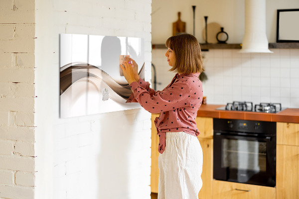 Magnetic dry erase board Modern photo display board