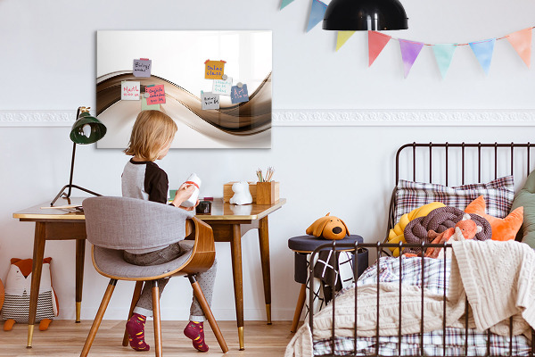 Magnetic dry erase board Modern photo display board