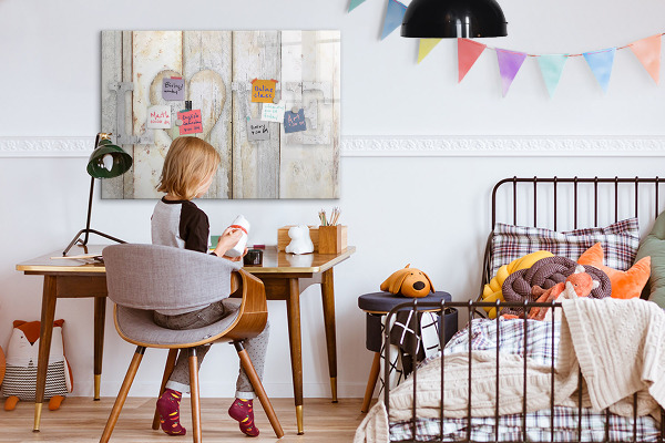 Dry erase board magnetic A board for photos and memories