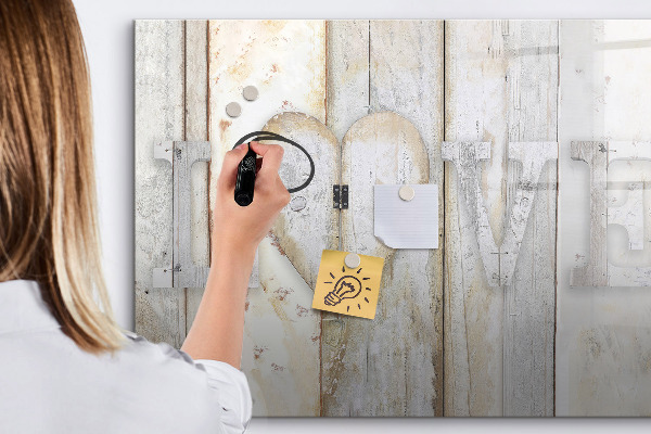 Dry erase board magnetic A board for photos and memories