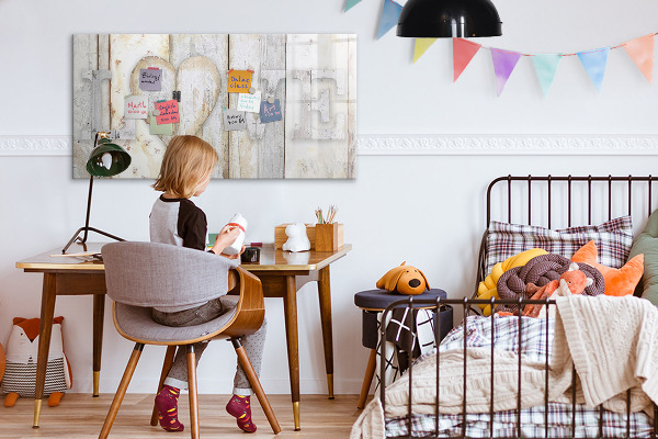 Dry erase board magnetic A board for photos and memories