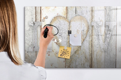 Dry erase board magnetic A board for photos and memories