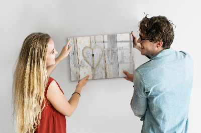 Dry erase board magnetic A board for photos and memories