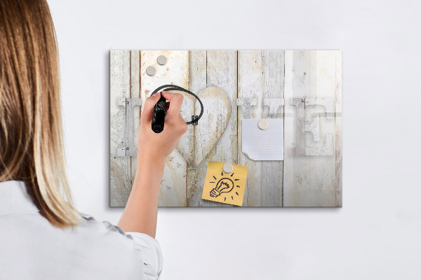 Dry erase board magnetic A board for photos and memories
