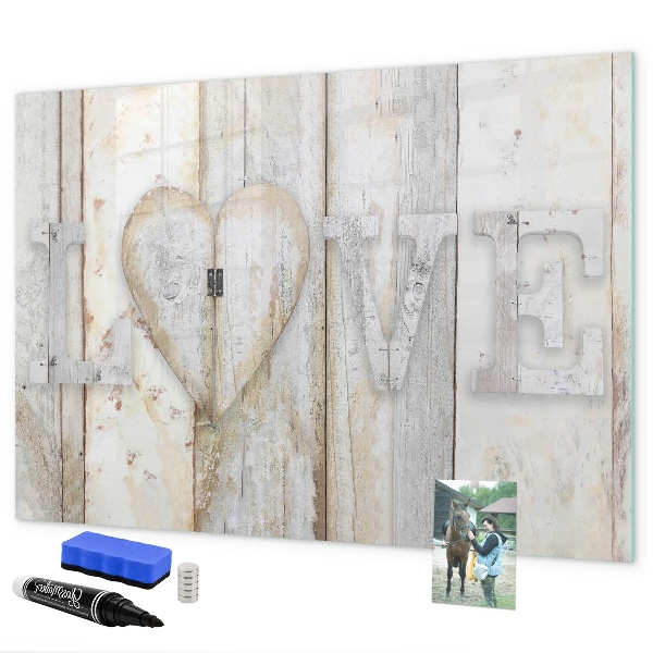 Dry erase board magnetic A board for photos and memories