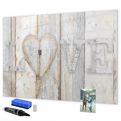 Dry erase board magnetic A board for photos and memories