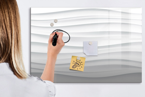 Magnetic dry erase board A stylish board for notes and photos