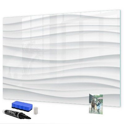 Magnetic dry erase board A stylish board for notes and photos