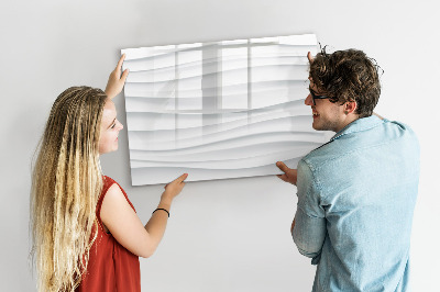 Magnetic dry erase board A stylish board for notes and photos
