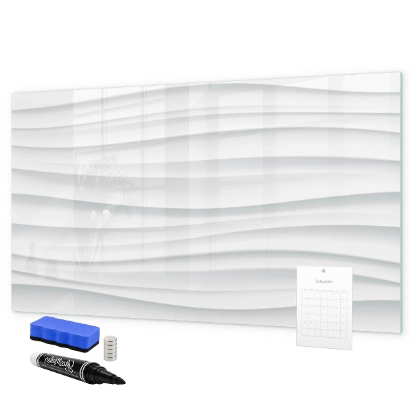 Magnetic dry erase board A stylish board for notes and photos