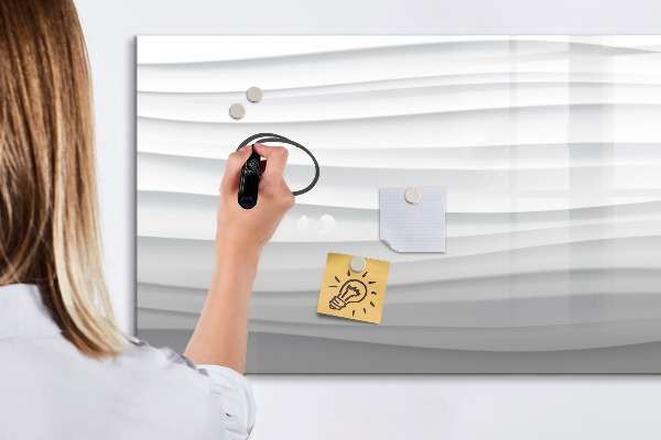 Magnetic dry erase board A stylish board for notes and photos