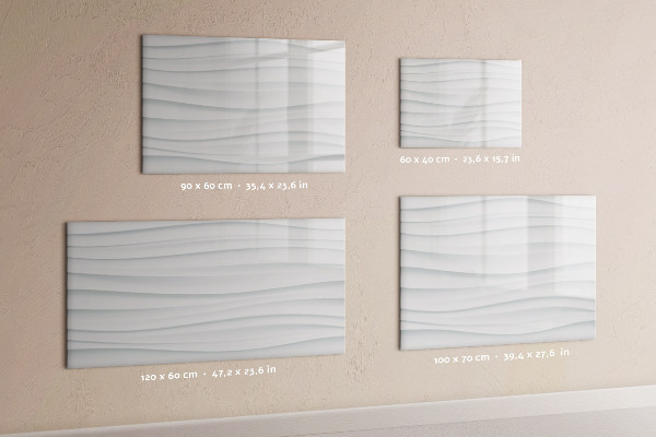 Magnetic dry erase board A stylish board for notes and photos