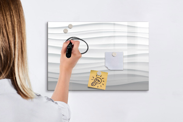Magnetic dry erase board A stylish board for notes and photos