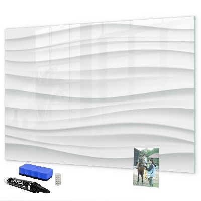 Magnetic dry erase board A stylish board for notes and photos