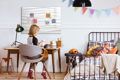 Magnetic dry erase board A stylish board for notes and photos