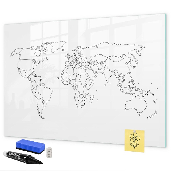 Magnetic dry erase board Travel and memories in pictures