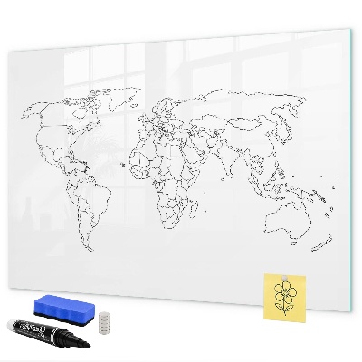 Magnetic dry erase board Travel and memories in pictures