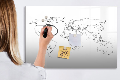 Magnetic dry erase board Travel and memories in pictures