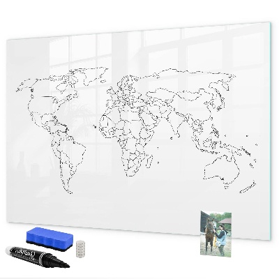 Magnetic dry erase board Travel and memories in pictures
