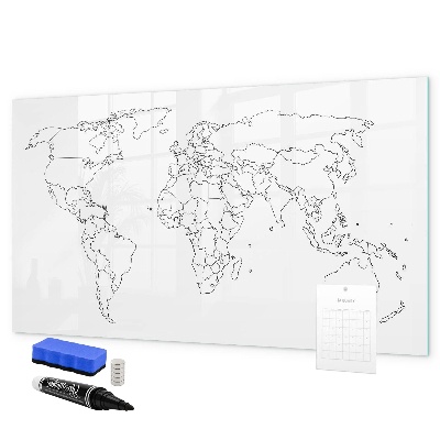 Magnetic dry erase board Travel and memories in pictures