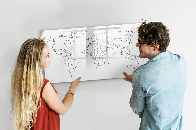 Magnetic dry erase board Travel and memories in pictures