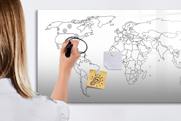 Magnetic dry erase board Travel and memories in pictures