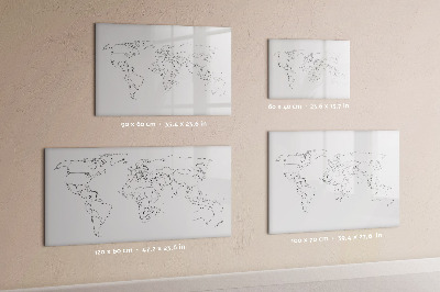 Magnetic dry erase board Travel and memories in pictures