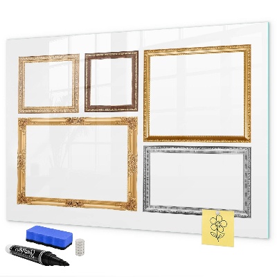 Dry erase board magnetic A creative place for photos and notes