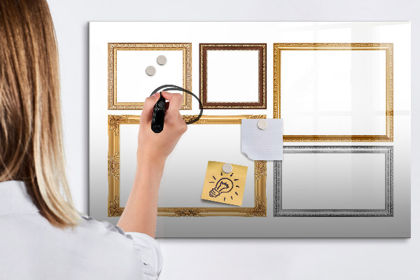 Dry erase board magnetic A creative place for photos and notes