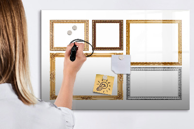 Dry erase board magnetic A creative place for photos and notes