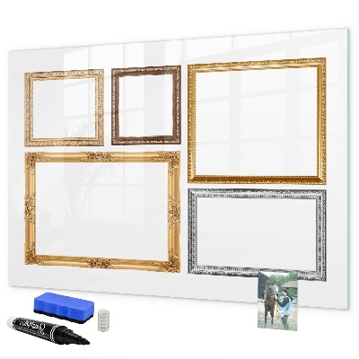 Dry erase board magnetic A creative place for photos and notes