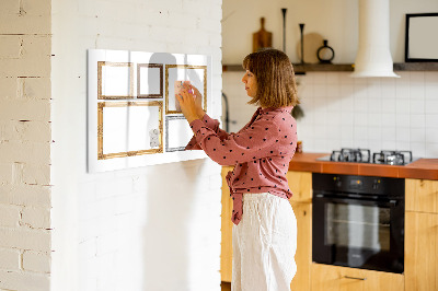 Dry erase board magnetic A creative place for photos and notes