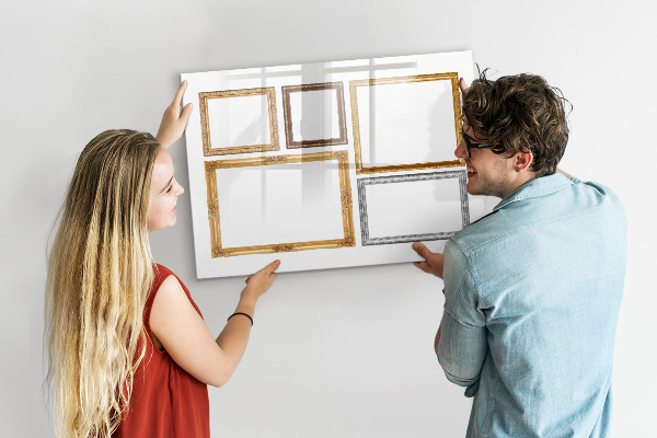 Dry erase board magnetic A creative place for photos and notes