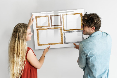 Dry erase board magnetic A creative place for photos and notes