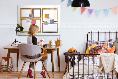 Dry erase board magnetic A creative place for photos and notes