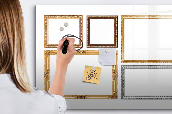 Dry erase board magnetic A creative place for photos and notes