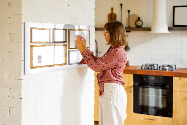 Dry erase board magnetic A creative place for photos and notes