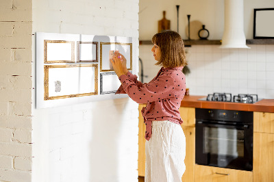 Dry erase board magnetic A creative place for photos and notes