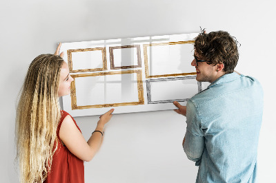 Dry erase board magnetic A creative place for photos and notes