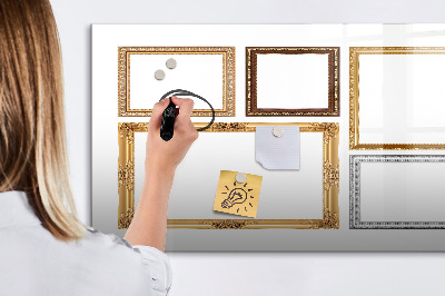 Dry erase board magnetic A creative place for photos and notes