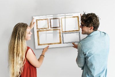 Dry erase board magnetic A creative place for photos and notes