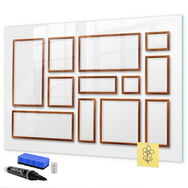 Magnetic dry erase board A creative space for memories and photos