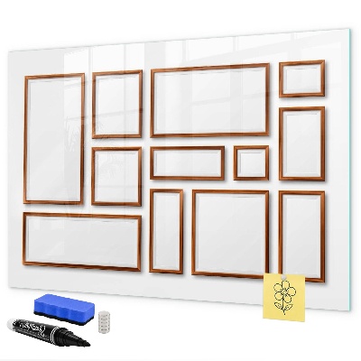 Magnetic dry erase board A creative space for memories and photos