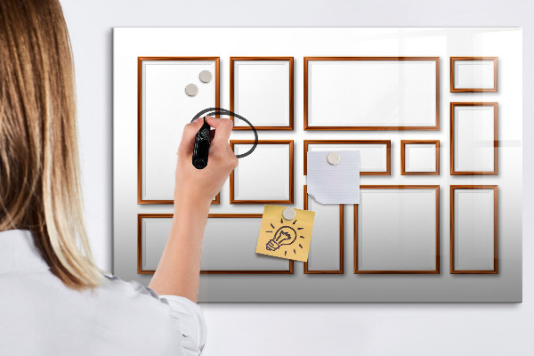 Magnetic dry erase board A creative space for memories and photos