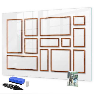 Magnetic dry erase board A creative space for memories and photos