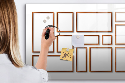 Magnetic dry erase board A creative space for memories and photos