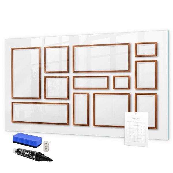 Magnetic dry erase board A creative space for memories and photos