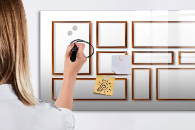 Magnetic dry erase board A creative space for memories and photos