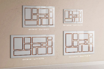 Magnetic dry erase board A creative space for memories and photos